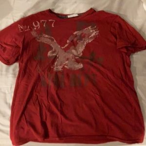 Red American eagle t-shirt